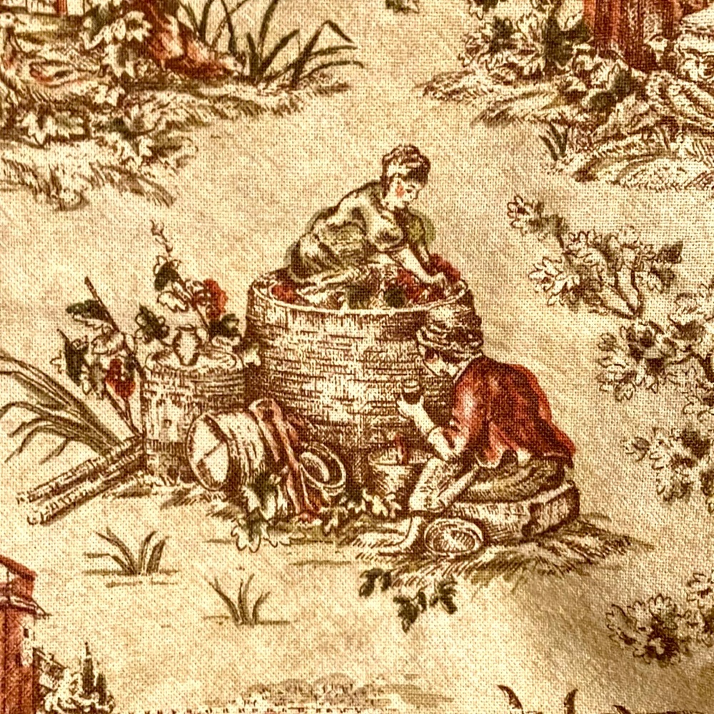 Waverly Toile “ La Dolce Vita” Upholstery Fabric Curtain Material NWOT